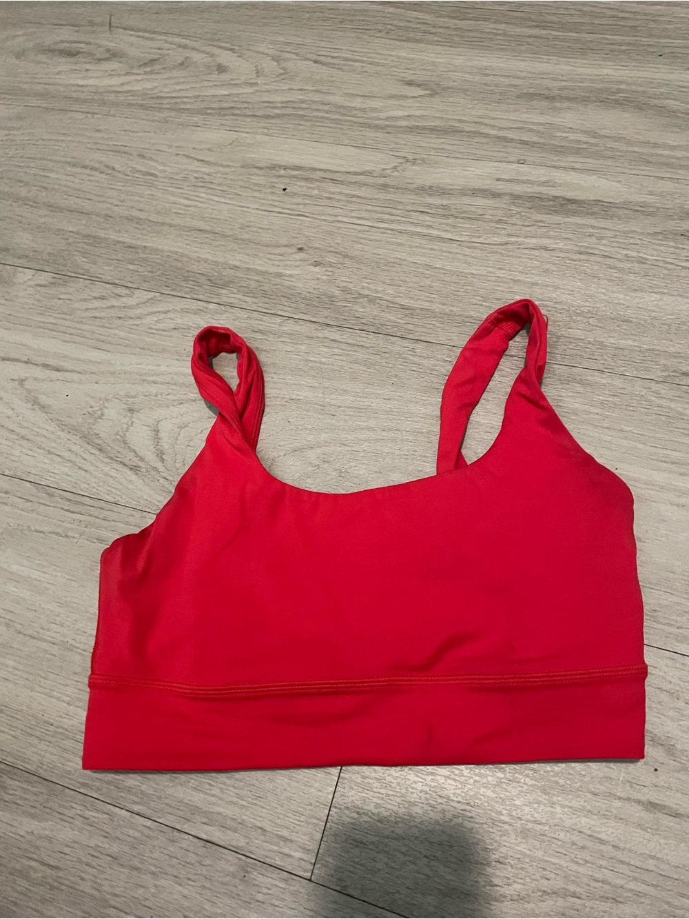 CRZ YOGA Red Seamless Sports Bra